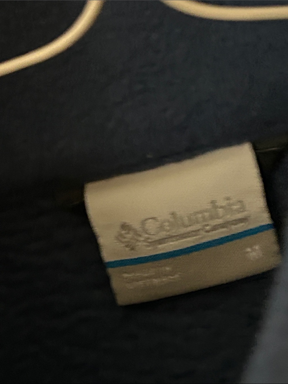 Columbia Kids Navy Fleece Jacket with Yellow Zipper - Picture 5 of 7